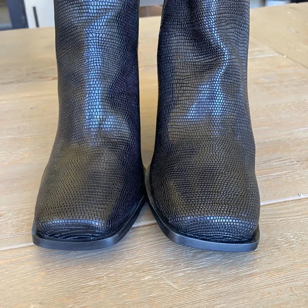 Free People Skylar Square Toe Ankle Boot US 8